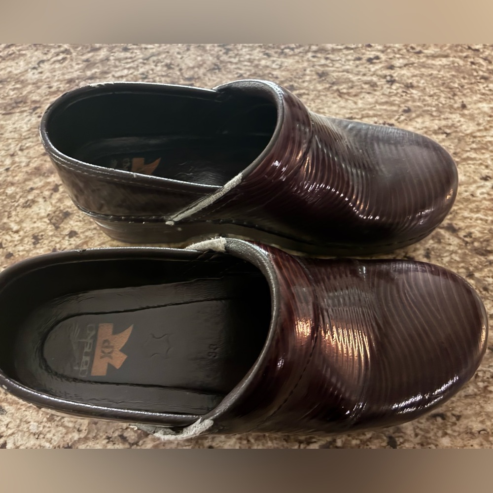 Dansko XP patent Brown leather Slip-On Shoes
